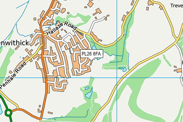 PL26 8FA map - OS VectorMap District (Ordnance Survey) PL26 8FA map - OS VectorMap District (Ordnance Survey)