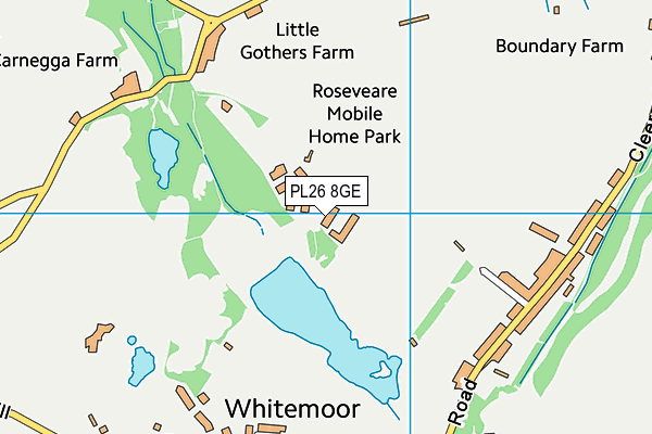 PL26 8GE map - OS VectorMap District (Ordnance Survey) PL26 8GE map - OS VectorMap District (Ordnance Survey)