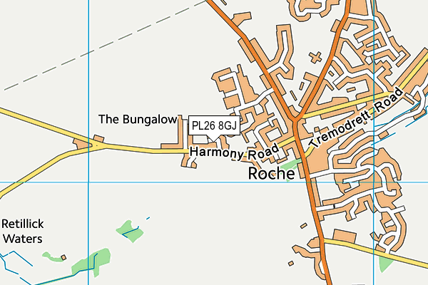 PL26 8GJ map - OS VectorMap District (Ordnance Survey) PL26 8GJ map - OS VectorMap District (Ordnance Survey)
