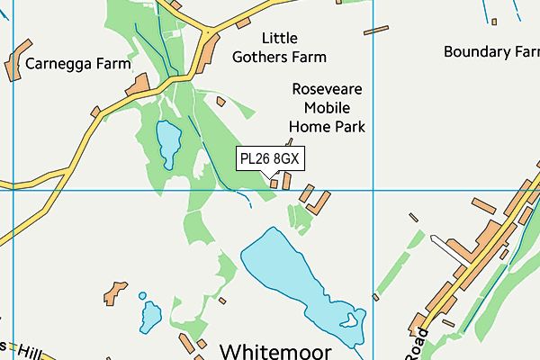 PL26 8GX map - OS VectorMap District (Ordnance Survey) PL26 8GX map - OS VectorMap District (Ordnance Survey)