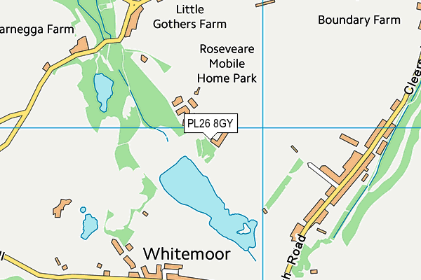 PL26 8GY map - OS VectorMap District (Ordnance Survey) PL26 8GY map - OS VectorMap District (Ordnance Survey)