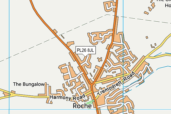PL26 8JL map - OS VectorMap District (Ordnance Survey) PL26 8JL map - OS VectorMap District (Ordnance Survey)