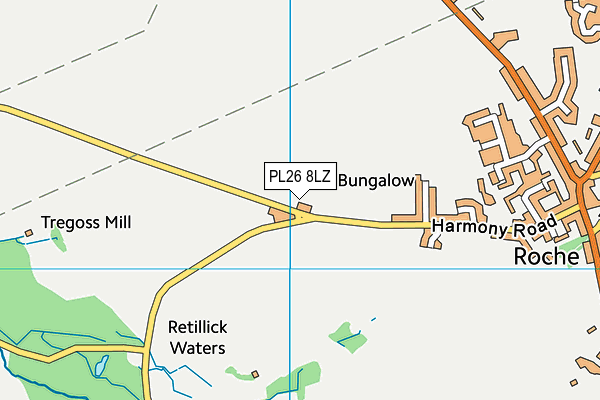 PL26 8LZ map - OS VectorMap District (Ordnance Survey) PL26 8LZ map - OS VectorMap District (Ordnance Survey)