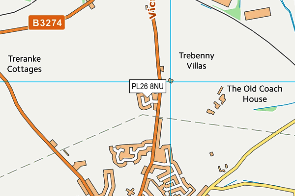 PL26 8NU map - OS VectorMap District (Ordnance Survey) PL26 8NU map - OS VectorMap District (Ordnance Survey)
