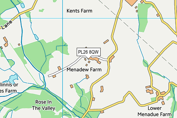 PL26 8QW map - OS VectorMap District (Ordnance Survey) PL26 8QW map - OS VectorMap District (Ordnance Survey)