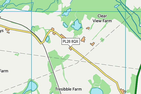 PL26 8QX map - OS VectorMap District (Ordnance Survey) PL26 8QX map - OS VectorMap District (Ordnance Survey)