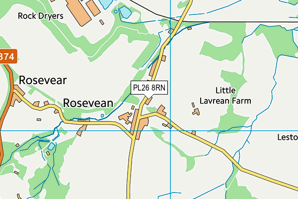 PL26 8RN map - OS VectorMap District (Ordnance Survey) PL26 8RN map - OS VectorMap District (Ordnance Survey)