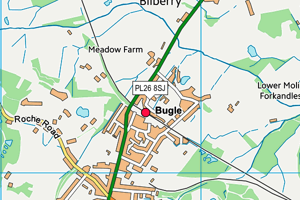 PL26 8SJ map - OS VectorMap District (Ordnance Survey) PL26 8SJ map - OS VectorMap District (Ordnance Survey)