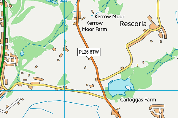 PL26 8TW map - OS VectorMap District (Ordnance Survey) PL26 8TW map - OS VectorMap District (Ordnance Survey)