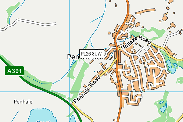 PL26 8UW map - OS VectorMap District (Ordnance Survey) PL26 8UW map - OS VectorMap District (Ordnance Survey)