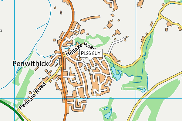 PL26 8UY map - OS VectorMap District (Ordnance Survey) PL26 8UY map - OS VectorMap District (Ordnance Survey)
