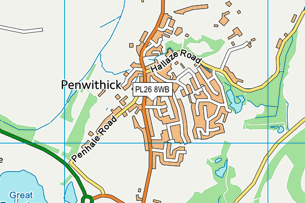 PL26 8WB map - OS VectorMap District (Ordnance Survey) PL26 8WB map - OS VectorMap District (Ordnance Survey)