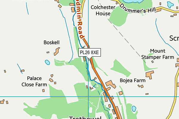 PL26 8XE map - OS VectorMap District (Ordnance Survey) PL26 8XE map - OS VectorMap District (Ordnance Survey)