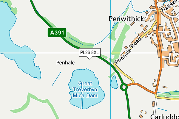 PL26 8XL map - OS VectorMap District (Ordnance Survey) PL26 8XL map - OS VectorMap District (Ordnance Survey)