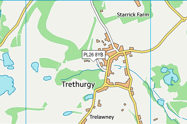 PL26 8YB map - OS VectorMap District (Ordnance Survey) PL26 8YB map - OS VectorMap District (Ordnance Survey)