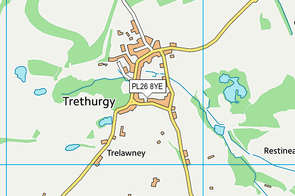 PL26 8YE map - OS VectorMap District (Ordnance Survey) PL26 8YE map - OS VectorMap District (Ordnance Survey)