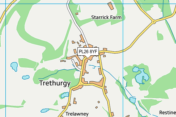 PL26 8YF map - OS VectorMap District (Ordnance Survey) PL26 8YF map - OS VectorMap District (Ordnance Survey)