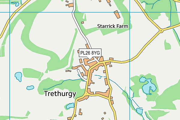 PL26 8YG map - OS VectorMap District (Ordnance Survey) PL26 8YG map - OS VectorMap District (Ordnance Survey)
