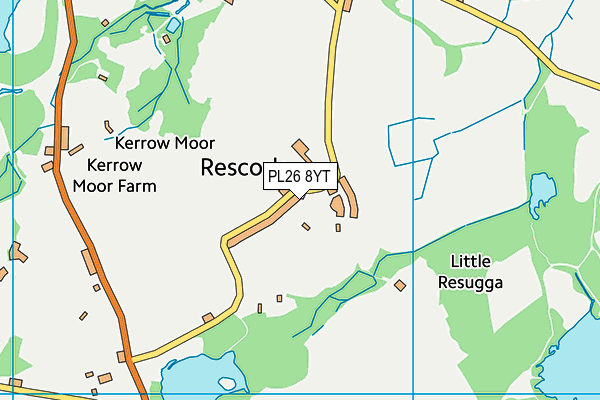 PL26 8YT map - OS VectorMap District (Ordnance Survey) PL26 8YT map - OS VectorMap District (Ordnance Survey)