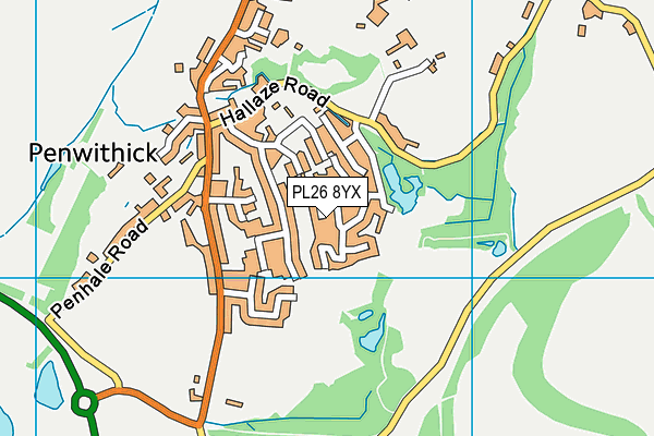 PL26 8YX map - OS VectorMap District (Ordnance Survey) PL26 8YX map - OS VectorMap District (Ordnance Survey)