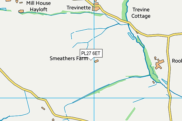 PL27 6ET map - OS VectorMap District (Ordnance Survey) PL27 6ET map - OS VectorMap District (Ordnance Survey)
