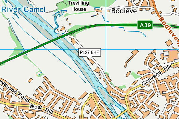 PL27 6HF map - OS VectorMap District (Ordnance Survey) PL27 6HF map - OS VectorMap District (Ordnance Survey)