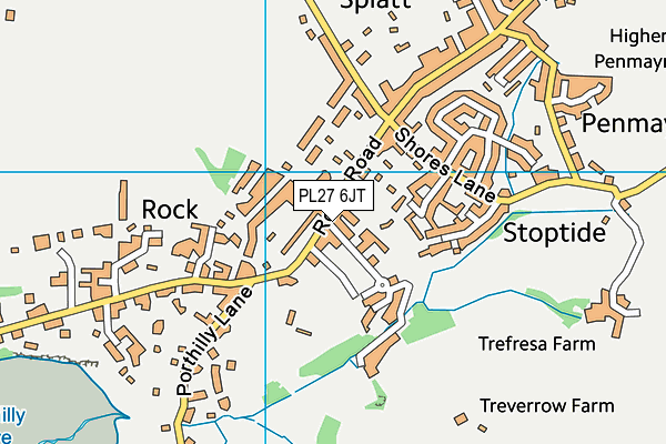 PL27 6JT map - OS VectorMap District (Ordnance Survey) PL27 6JT map - OS VectorMap District (Ordnance Survey)