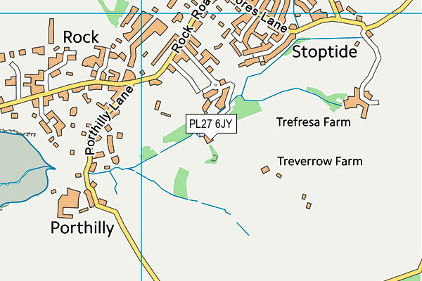 PL27 6JY map - OS VectorMap District (Ordnance Survey) PL27 6JY map - OS VectorMap District (Ordnance Survey)