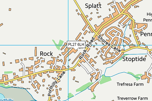 PL27 6LH map - OS VectorMap District (Ordnance Survey) PL27 6LH map - OS VectorMap District (Ordnance Survey)