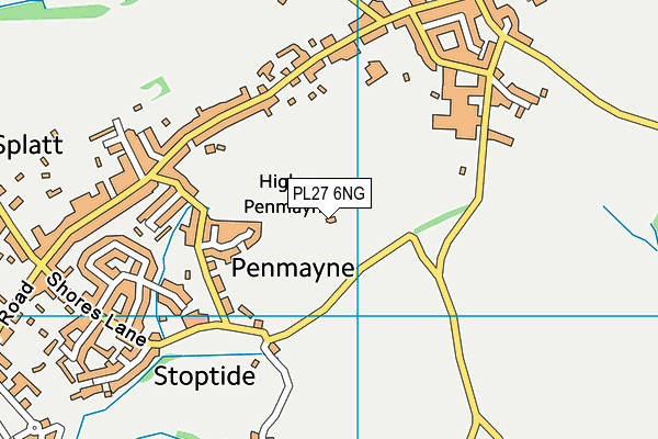 PL27 6NG map - OS VectorMap District (Ordnance Survey) PL27 6NG map - OS VectorMap District (Ordnance Survey)