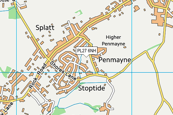 PL27 6NH map - OS VectorMap District (Ordnance Survey) PL27 6NH map - OS VectorMap District (Ordnance Survey)