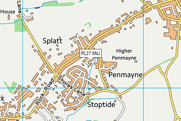 PL27 6NJ map - OS VectorMap District (Ordnance Survey) PL27 6NJ map - OS VectorMap District (Ordnance Survey)
