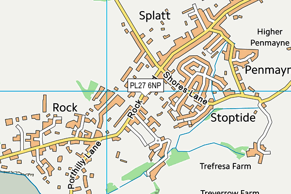 PL27 6NP map - OS VectorMap District (Ordnance Survey) PL27 6NP map - OS VectorMap District (Ordnance Survey)