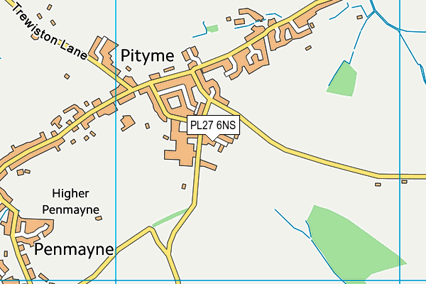PL27 6NS map - OS VectorMap District (Ordnance Survey) PL27 6NS map - OS VectorMap District (Ordnance Survey)