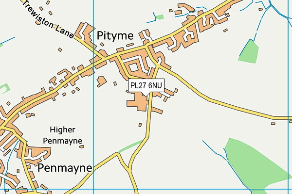 PL27 6NU map - OS VectorMap District (Ordnance Survey) PL27 6NU map - OS VectorMap District (Ordnance Survey)