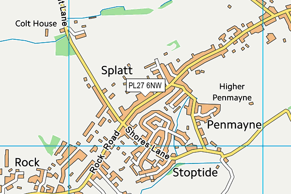 PL27 6NW map - OS VectorMap District (Ordnance Survey) PL27 6NW map - OS VectorMap District (Ordnance Survey)