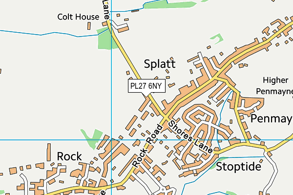 PL27 6NY map - OS VectorMap District (Ordnance Survey) PL27 6NY map - OS VectorMap District (Ordnance Survey)