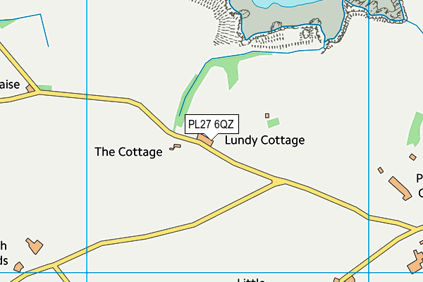 PL27 6QZ map - OS VectorMap District (Ordnance Survey)