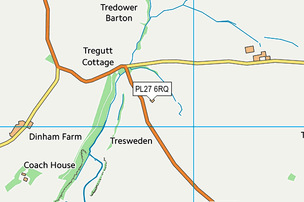 PL27 6RQ map - OS VectorMap District (Ordnance Survey) PL27 6RQ map - OS VectorMap District (Ordnance Survey)