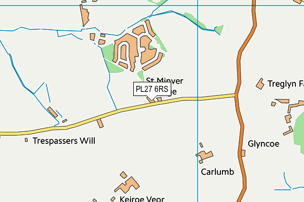 PL27 6RS map - OS VectorMap District (Ordnance Survey) PL27 6RS map - OS VectorMap District (Ordnance Survey)