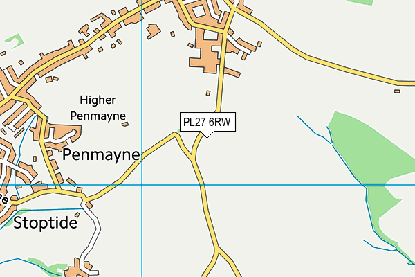 PL27 6RW map - OS VectorMap District (Ordnance Survey) PL27 6RW map - OS VectorMap District (Ordnance Survey)