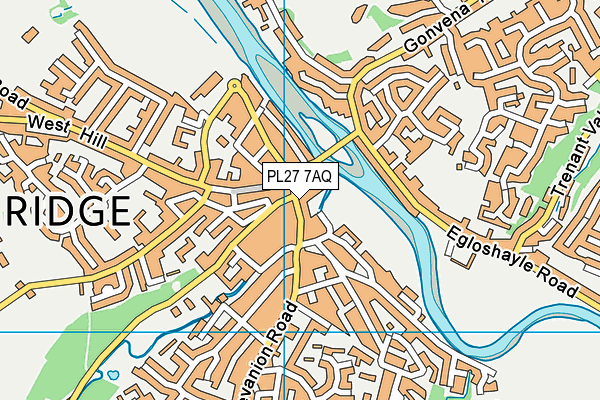 PL27 7AQ map - OS VectorMap District (Ordnance Survey) PL27 7AQ map - OS VectorMap District (Ordnance Survey)