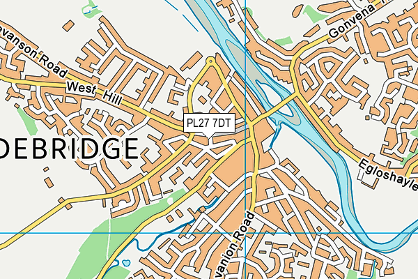 PL27 7DT map - OS VectorMap District (Ordnance Survey) PL27 7DT map - OS VectorMap District (Ordnance Survey)