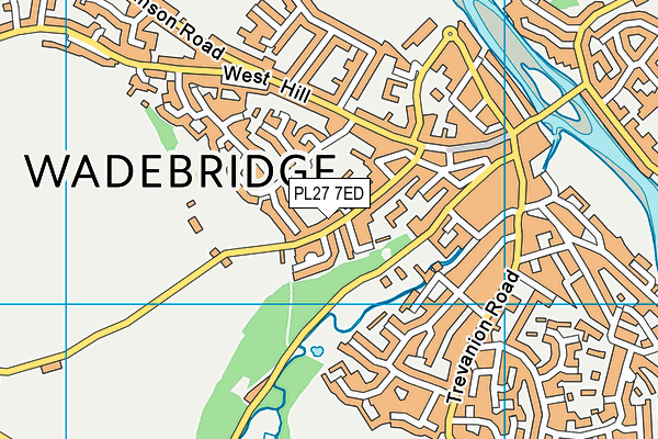 PL27 7ED map - OS VectorMap District (Ordnance Survey) PL27 7ED map - OS VectorMap District (Ordnance Survey)
