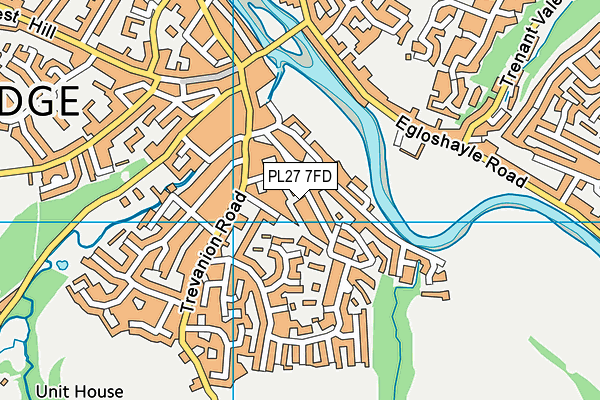 PL27 7FD map - OS VectorMap District (Ordnance Survey) PL27 7FD map - OS VectorMap District (Ordnance Survey)