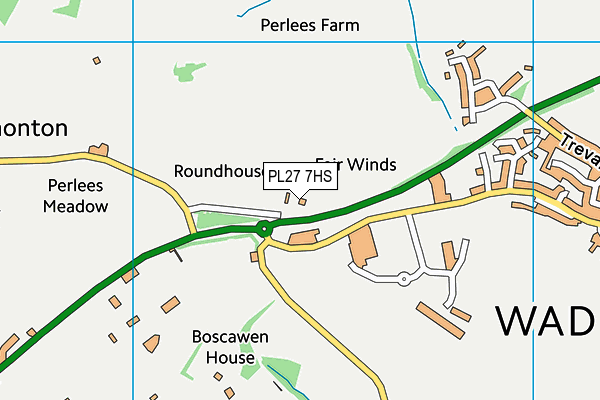 PL27 7HS map - OS VectorMap District (Ordnance Survey) PL27 7HS map - OS VectorMap District (Ordnance Survey)