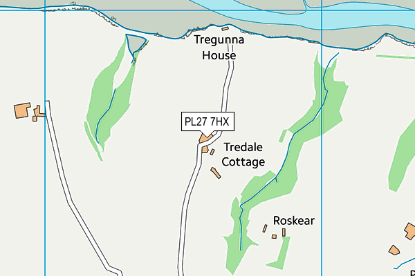 PL27 7HX map - OS VectorMap District (Ordnance Survey) PL27 7HX map - OS VectorMap District (Ordnance Survey)