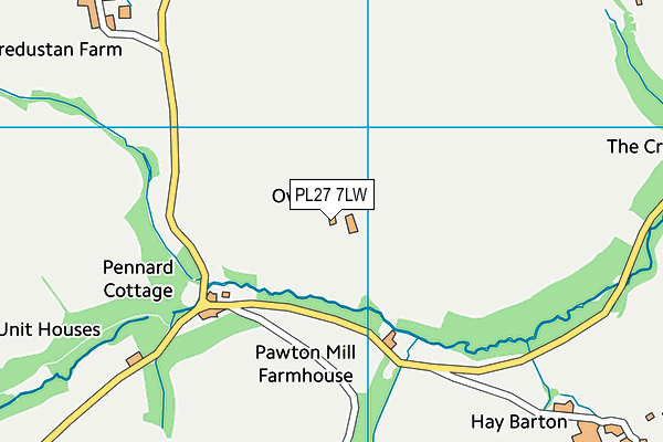 PL27 7LW map - OS VectorMap District (Ordnance Survey) PL27 7LW map - OS VectorMap District (Ordnance Survey)