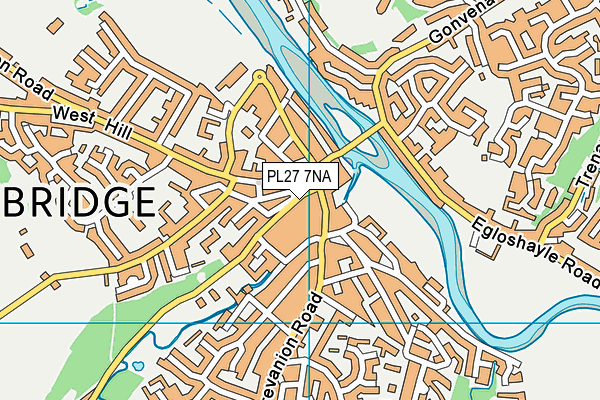PL27 7NA map - OS VectorMap District (Ordnance Survey) PL27 7NA map - OS VectorMap District (Ordnance Survey)