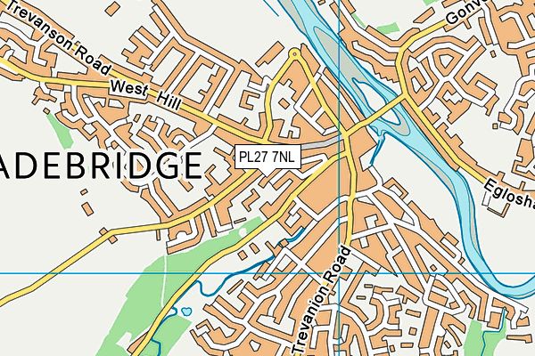 PL27 7NL map - OS VectorMap District (Ordnance Survey) PL27 7NL map - OS VectorMap District (Ordnance Survey)